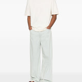 Pantaloni a gamba dritta in celeste Golden goose - uomo 