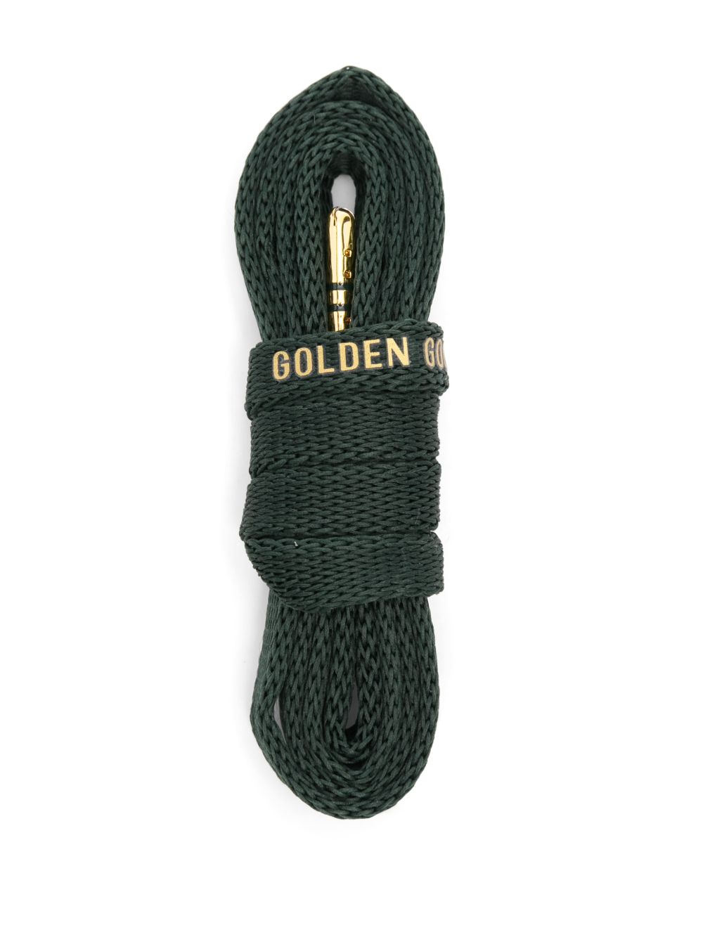 Lacci per scarpe con stampa del logo in verde Golden goose - unisex 