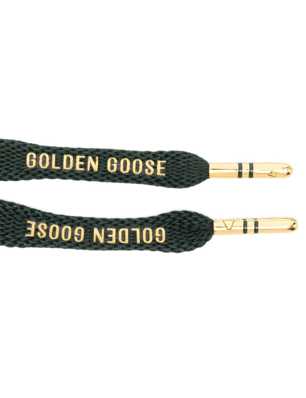 Lacci per scarpe con stampa del logo in verde Golden goose - unisex 