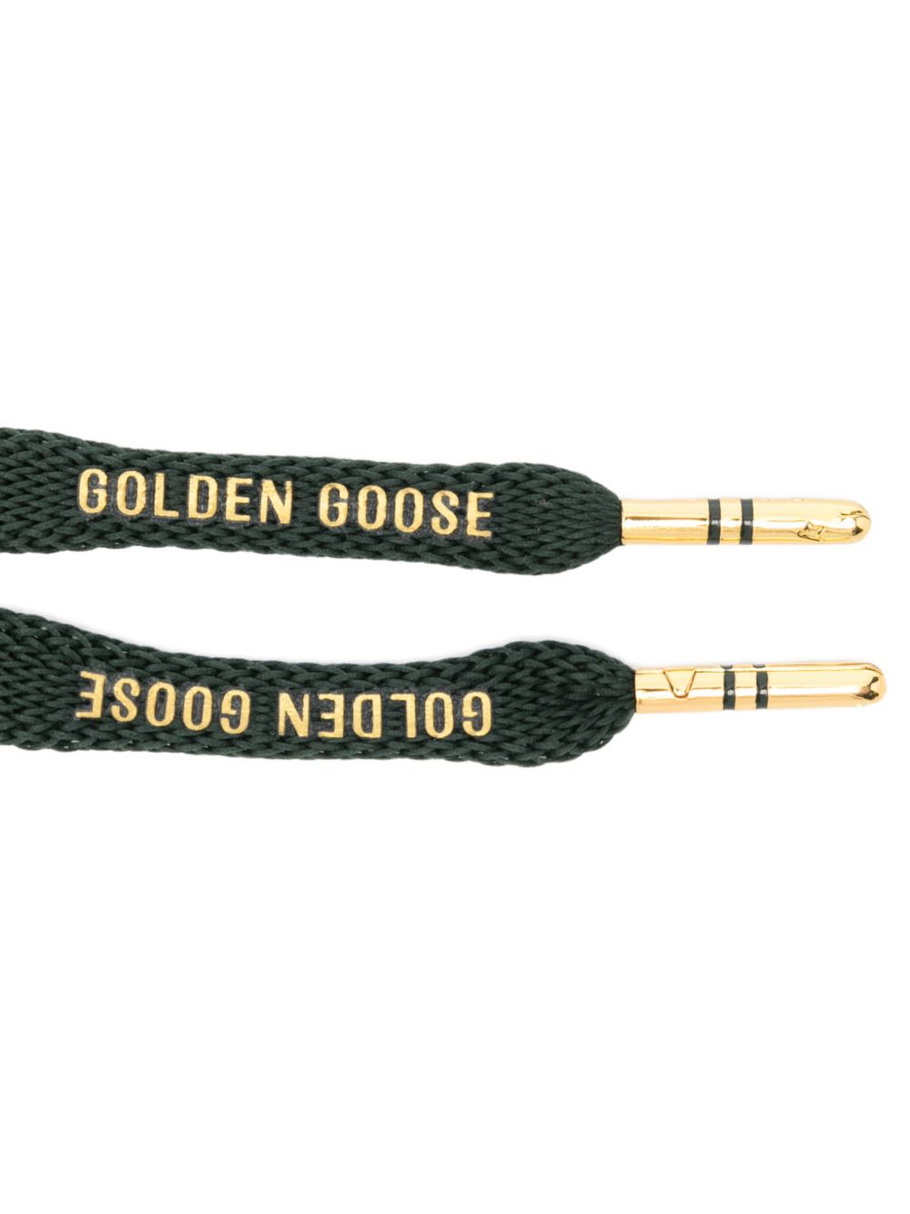 Lacci per scarpe con stampa del logo in verde Golden goose - unisex 