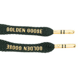 Lacci per scarpe con stampa del logo in verde Golden goose - unisex 