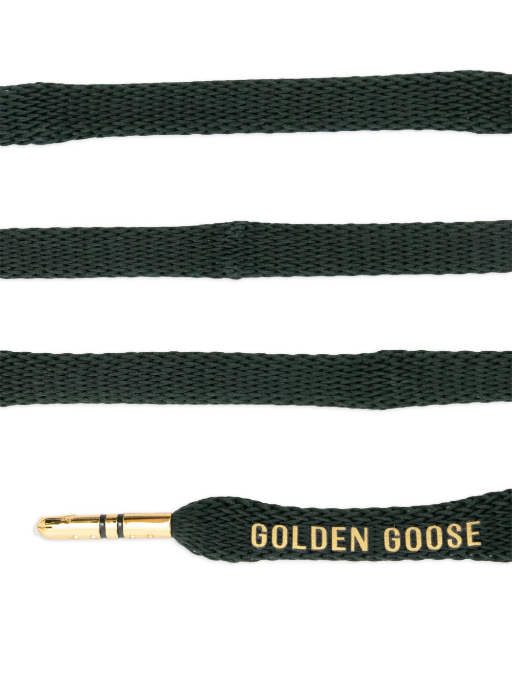 Lacci per scarpe con stampa del logo in verde Golden goose - unisex 
