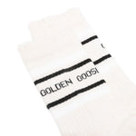Calzini con logo a strisce in bianco Golden goose - uomo 
