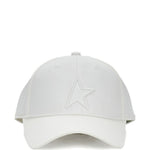Cappellino da baseball in cotone con dettaglio a stella in bianco Golden goose - unisex 