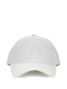 Golden Goose white cotton baseball cap with star detail - unisex