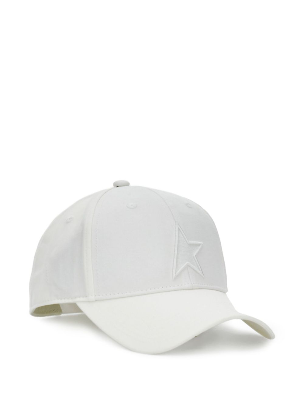 Cappellino da baseball in cotone con dettaglio a stella in bianco Golden goose - unisex 