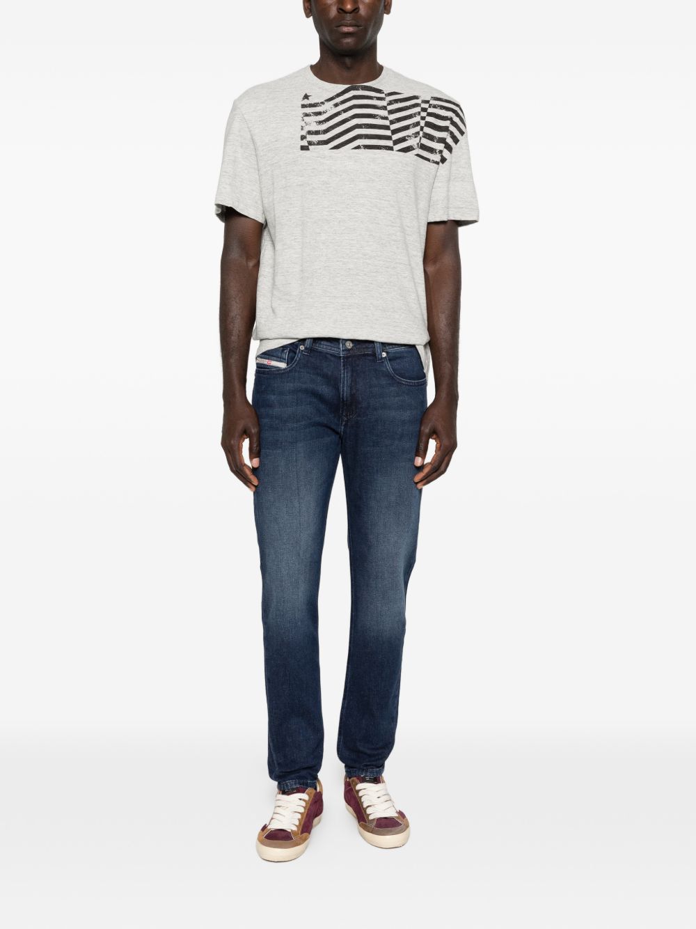 T-shirt a manica corta in grigio Golden goose - unisex 