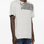 T-shirt a manica corta in grigio Golden goose - unisex 