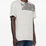T-shirt a manica corta in grigio Golden goose - unisex 