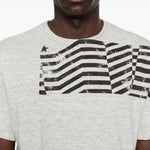 T-shirt a manica corta in grigio Golden goose - unisex 