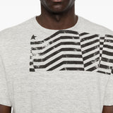 T-shirt a manica corta in grigio Golden goose - unisex 