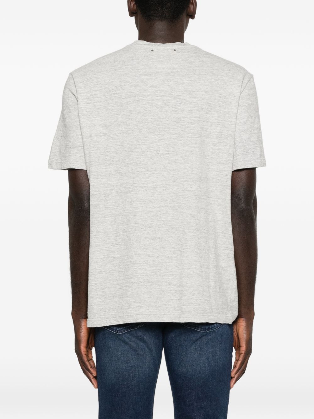T-shirt a manica corta in grigio Golden goose - unisex 