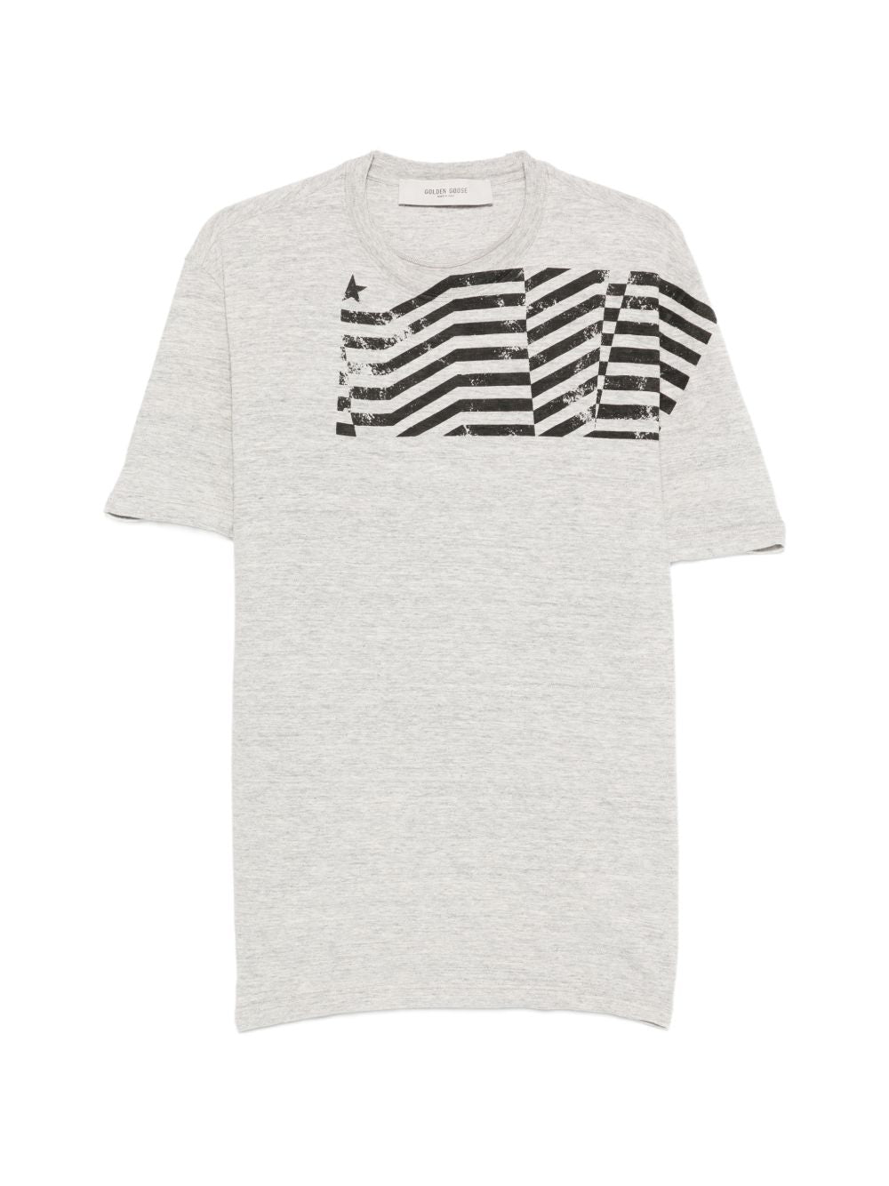 T-shirt a manica corta in grigio Golden goose - unisex 