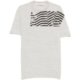 T-shirt a manica corta in grigio Golden goose - unisex 