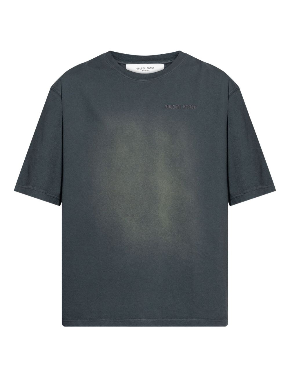 T-shirt a maniche corte in nero Golden goose - uomo 