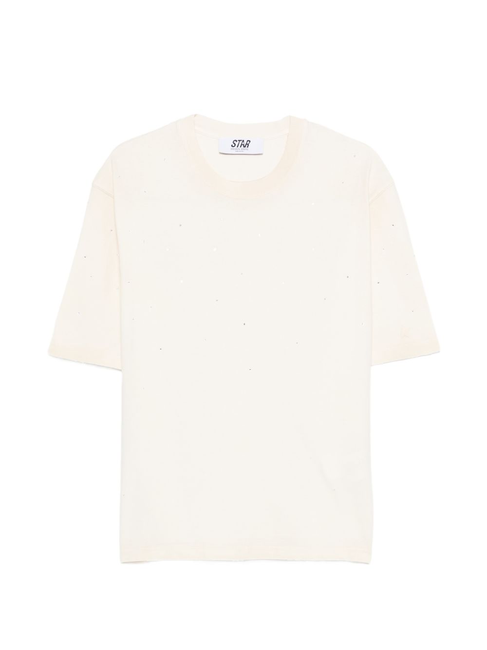 T-shirt con decorazione in bianco Golden goose - unisex 