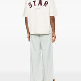 T-shirt con decorazione in bianco Golden goose - unisex 
