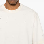 T-shirt con decorazione in bianco Golden goose - unisex 