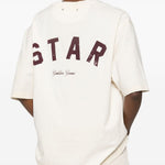 T-shirt con decorazione in bianco Golden goose - unisex 