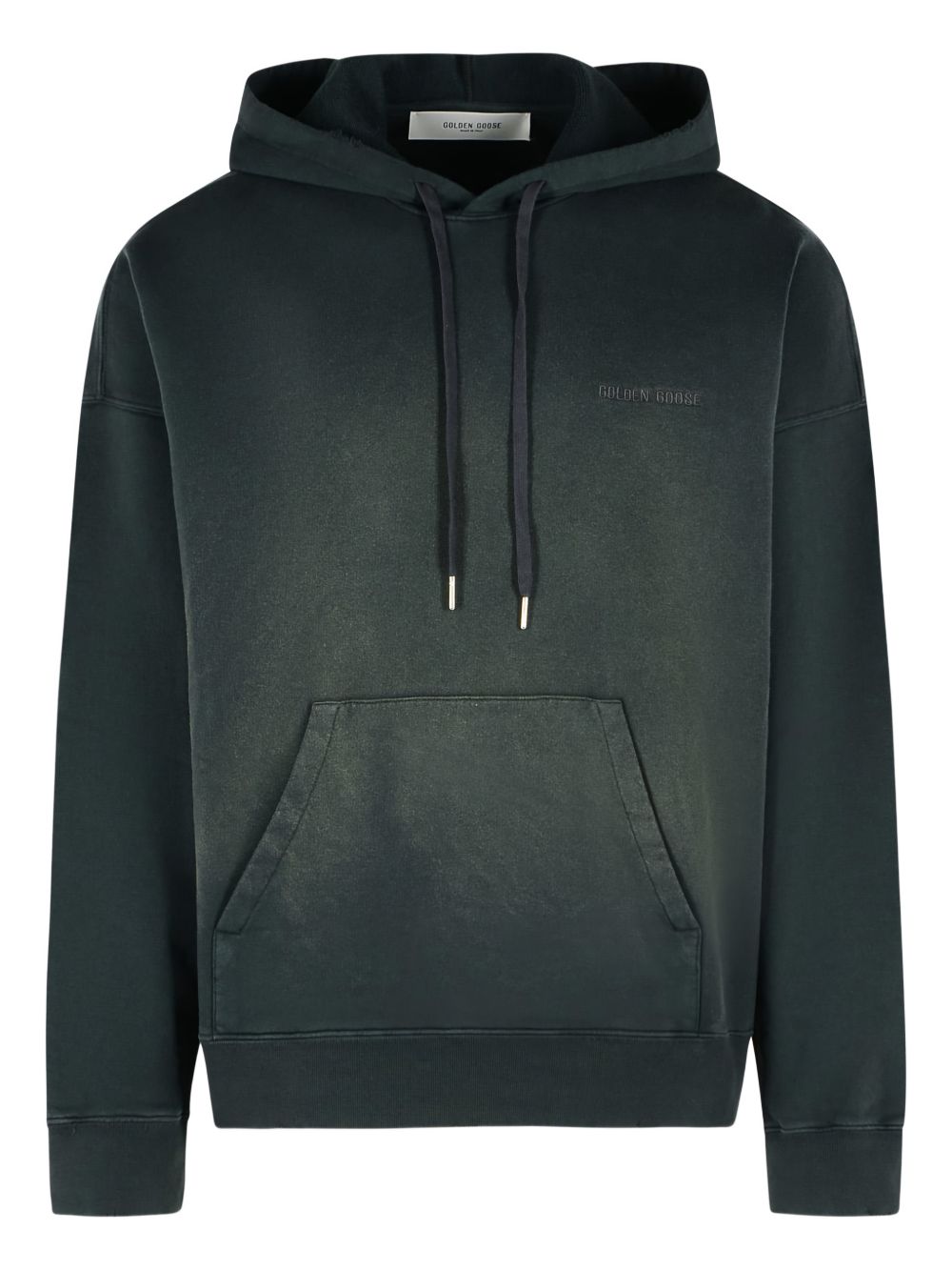 Felpa con cappuccio journey in nero Golden goose - unisex 