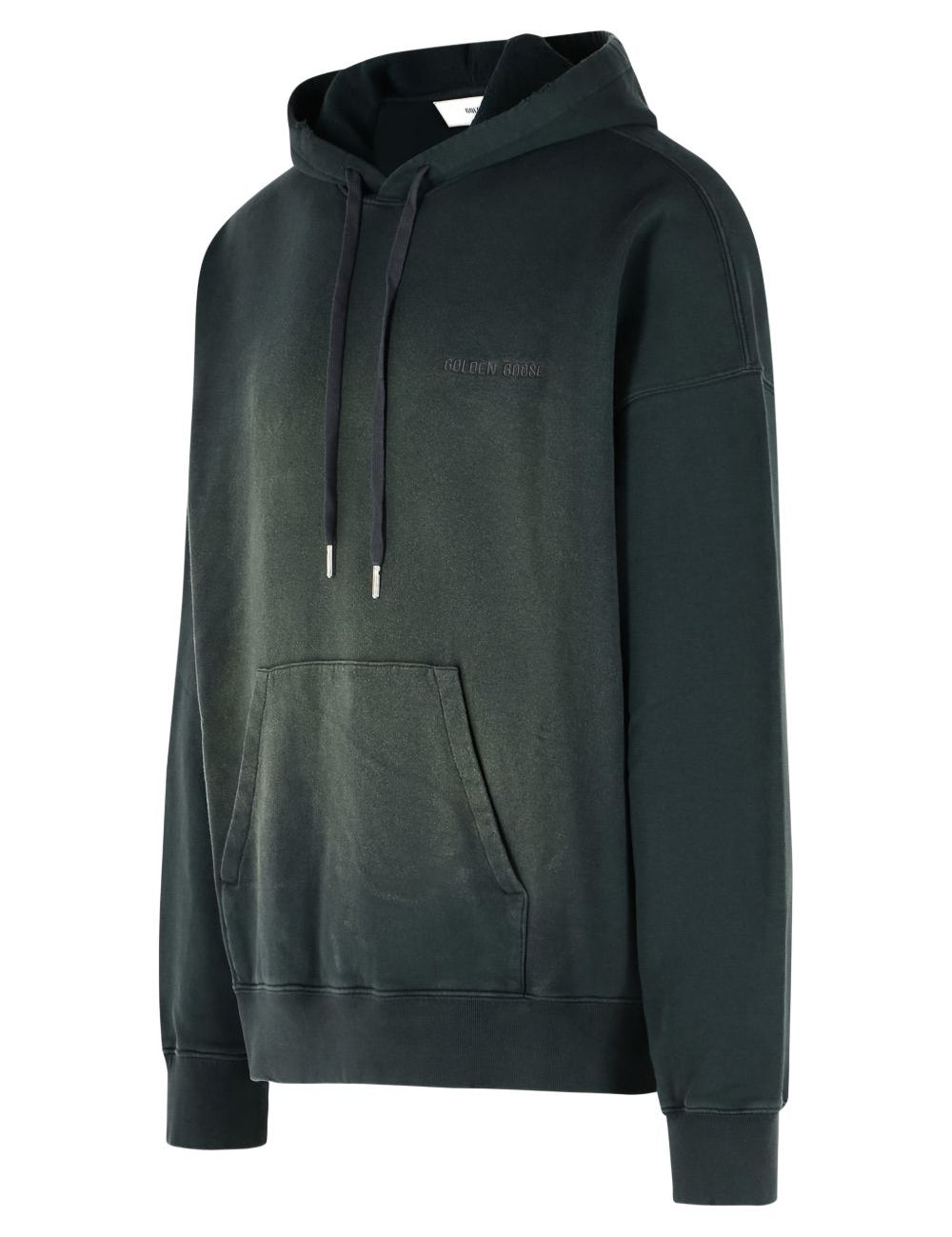 Felpa con cappuccio journey in nero Golden goose - unisex 