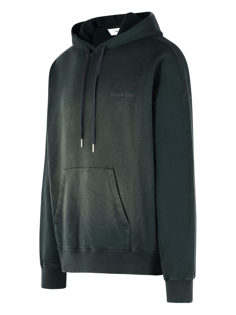 Felpa con cappuccio journey in nero Golden goose - unisex 