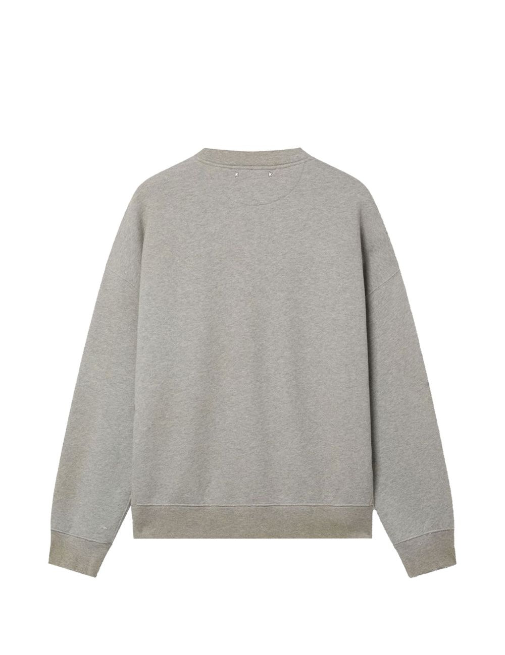 Felpa stampata in grigio Golden goose - unisex 