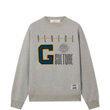 Felpa stampata in grigio Golden goose - unisex 