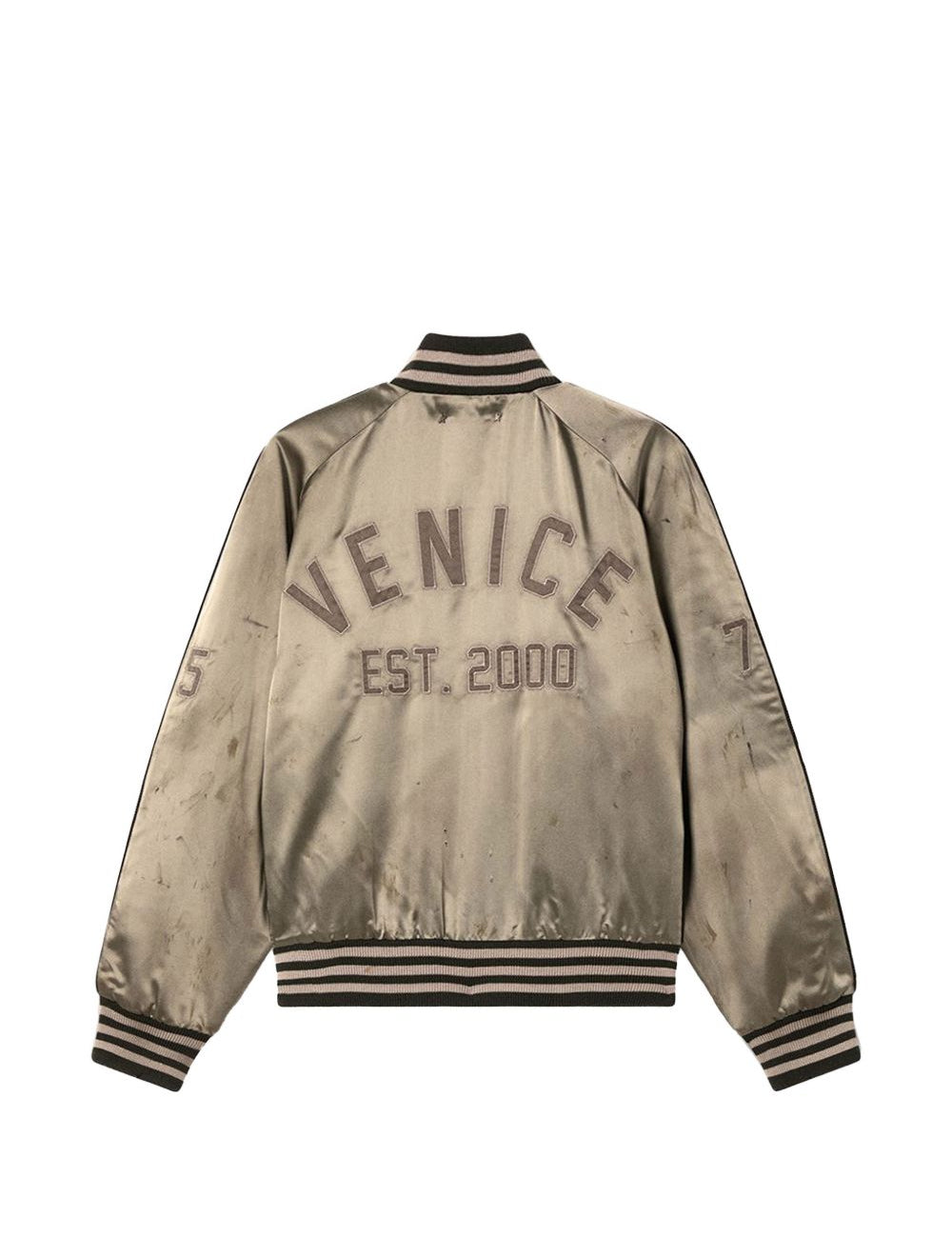 Bomber in raso venice in verde Golden goose - unisex 