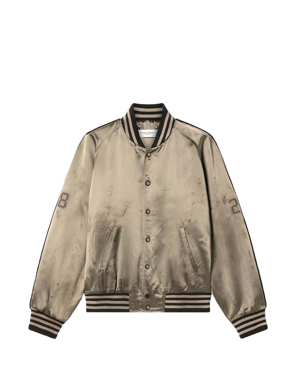 Bomber in raso venice in verde Golden goose - unisex 