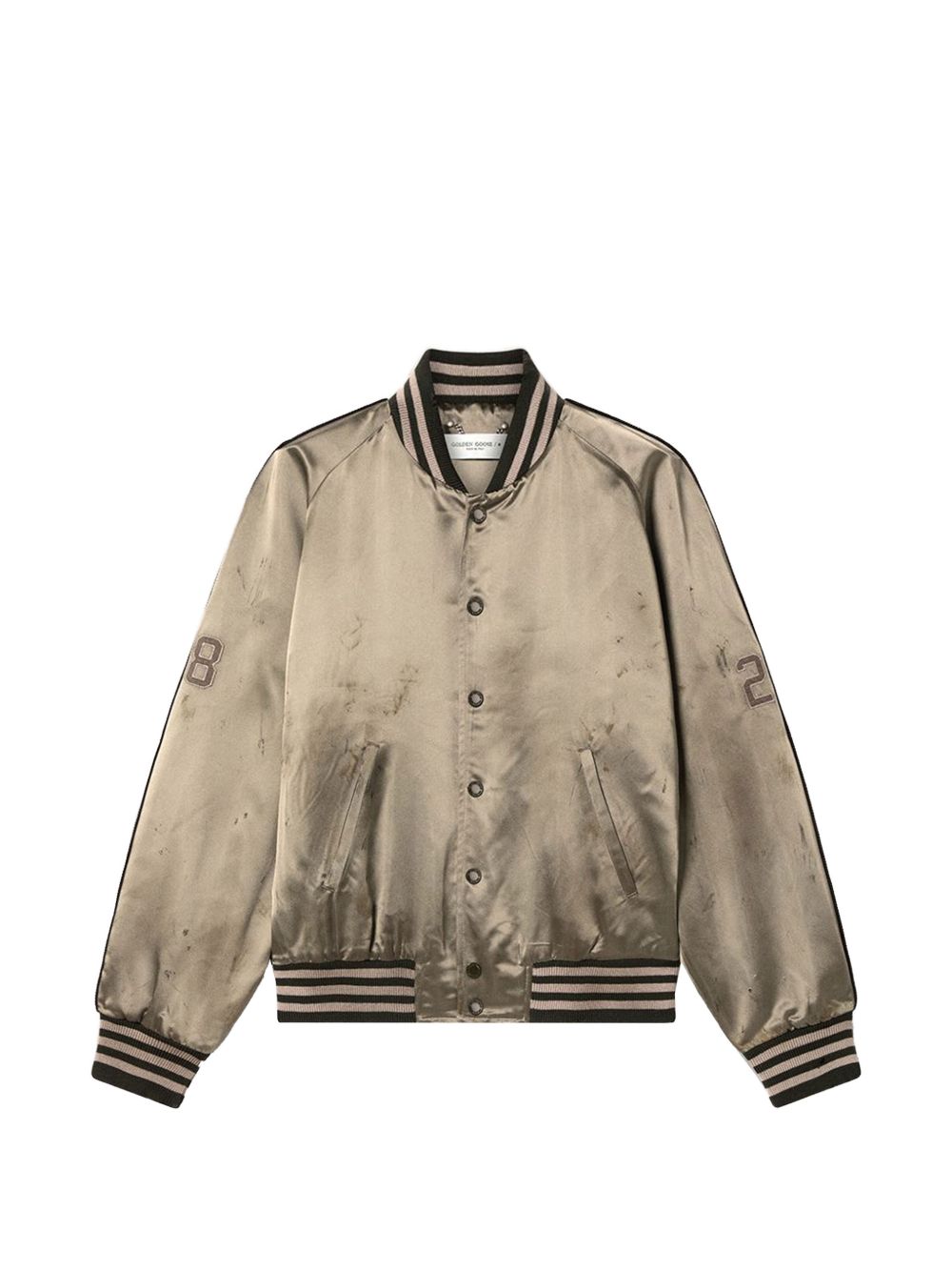 Bomber in raso venice in verde Golden goose - unisex 