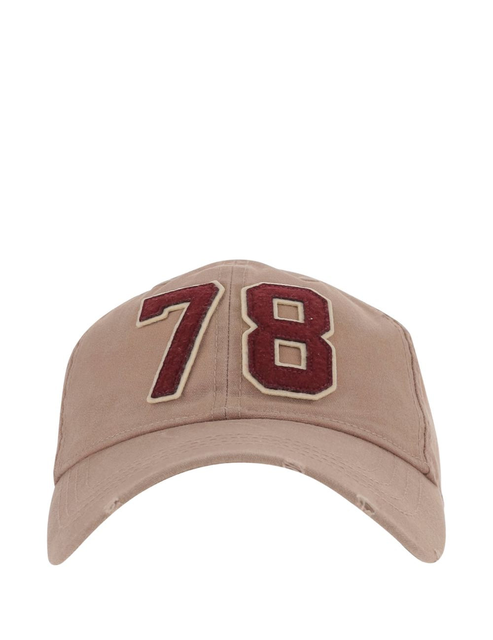 Cappello da baseball con applicazione in beige Golden goose - unisex 