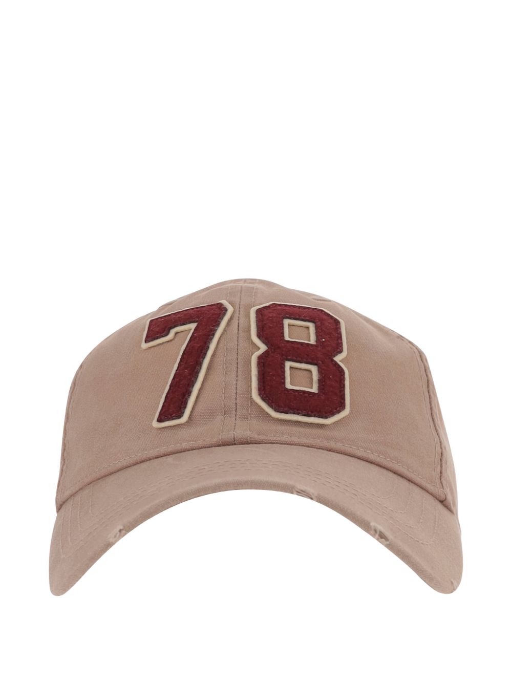 Cappello da baseball con applicazione in beige Golden goose - unisex 