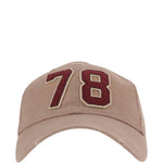Cappello da baseball con applicazione in beige Golden goose - unisex 