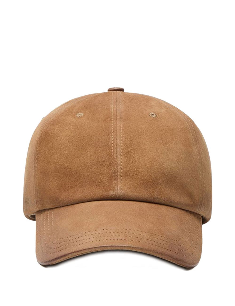 Cappello in camoscio con borchie in marrone Golden goose - unisex 