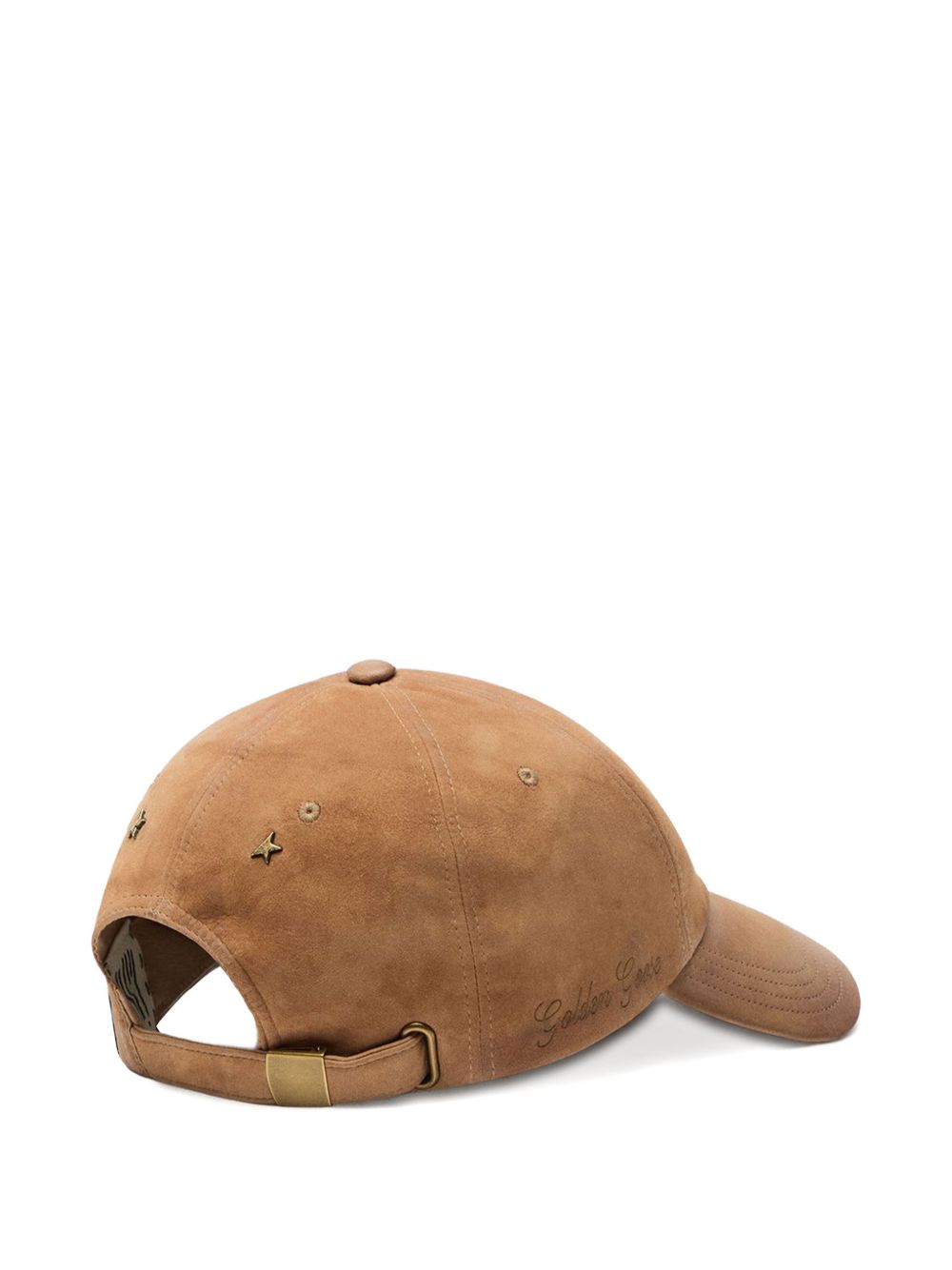 Cappello in camoscio con borchie in marrone Golden goose - unisex 