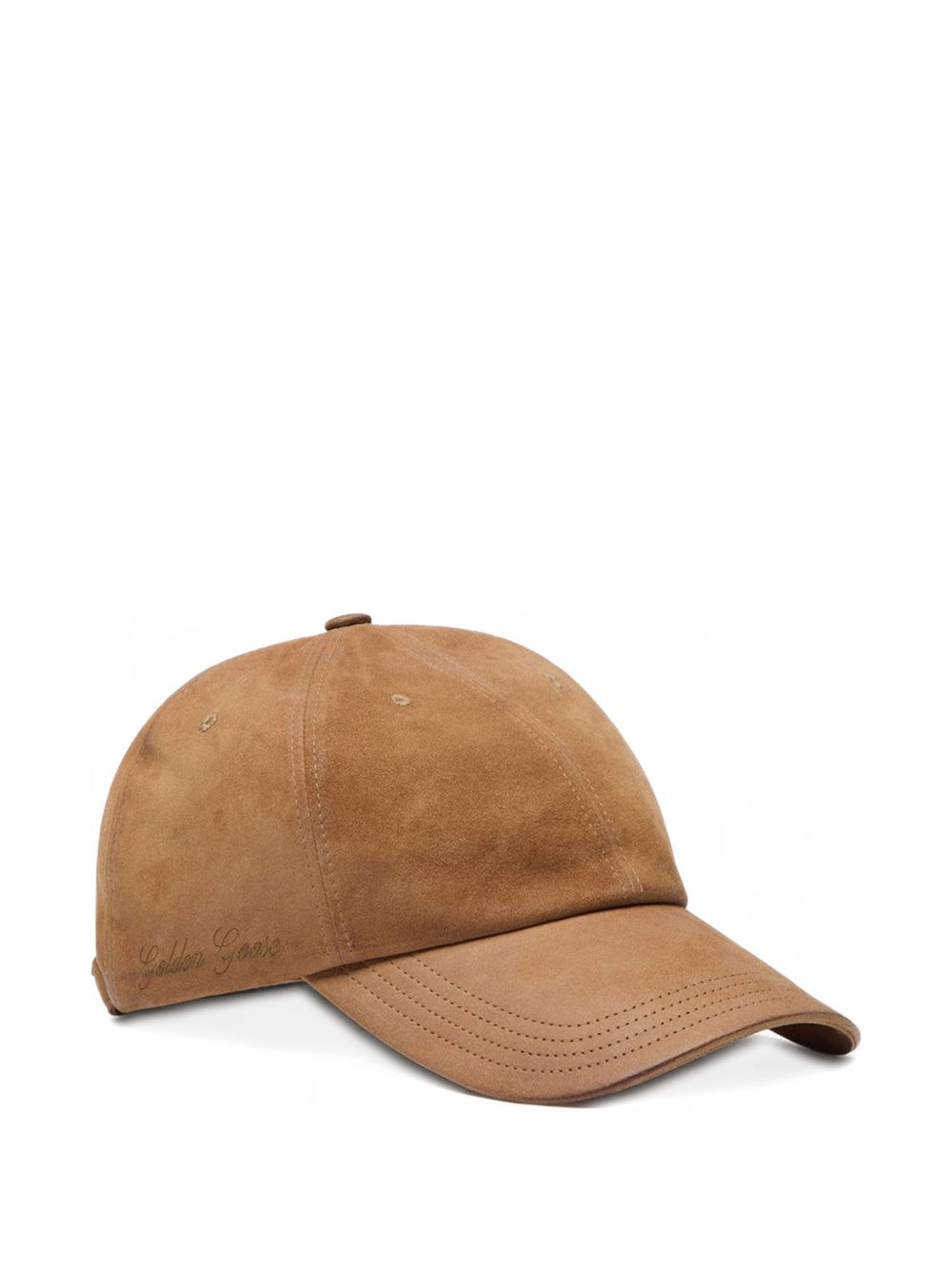 Cappello in camoscio con borchie in marrone Golden goose - unisex 