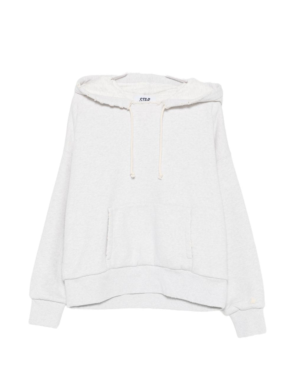 Felpa con cappuccio e tasca in grigio Golden goose - unisex 
