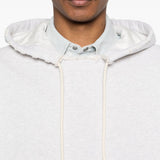 Felpa con cappuccio e tasca in grigio Golden goose - unisex 