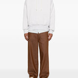 Felpa con cappuccio e tasca in grigio Golden goose - unisex 