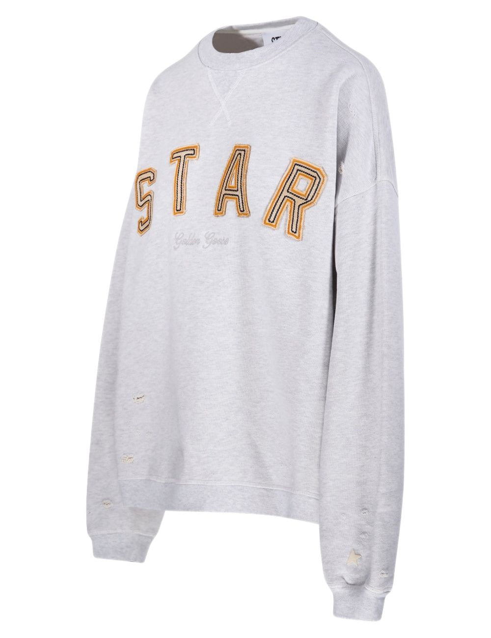Felpa con applicazione in grigio Golden goose - unisex 