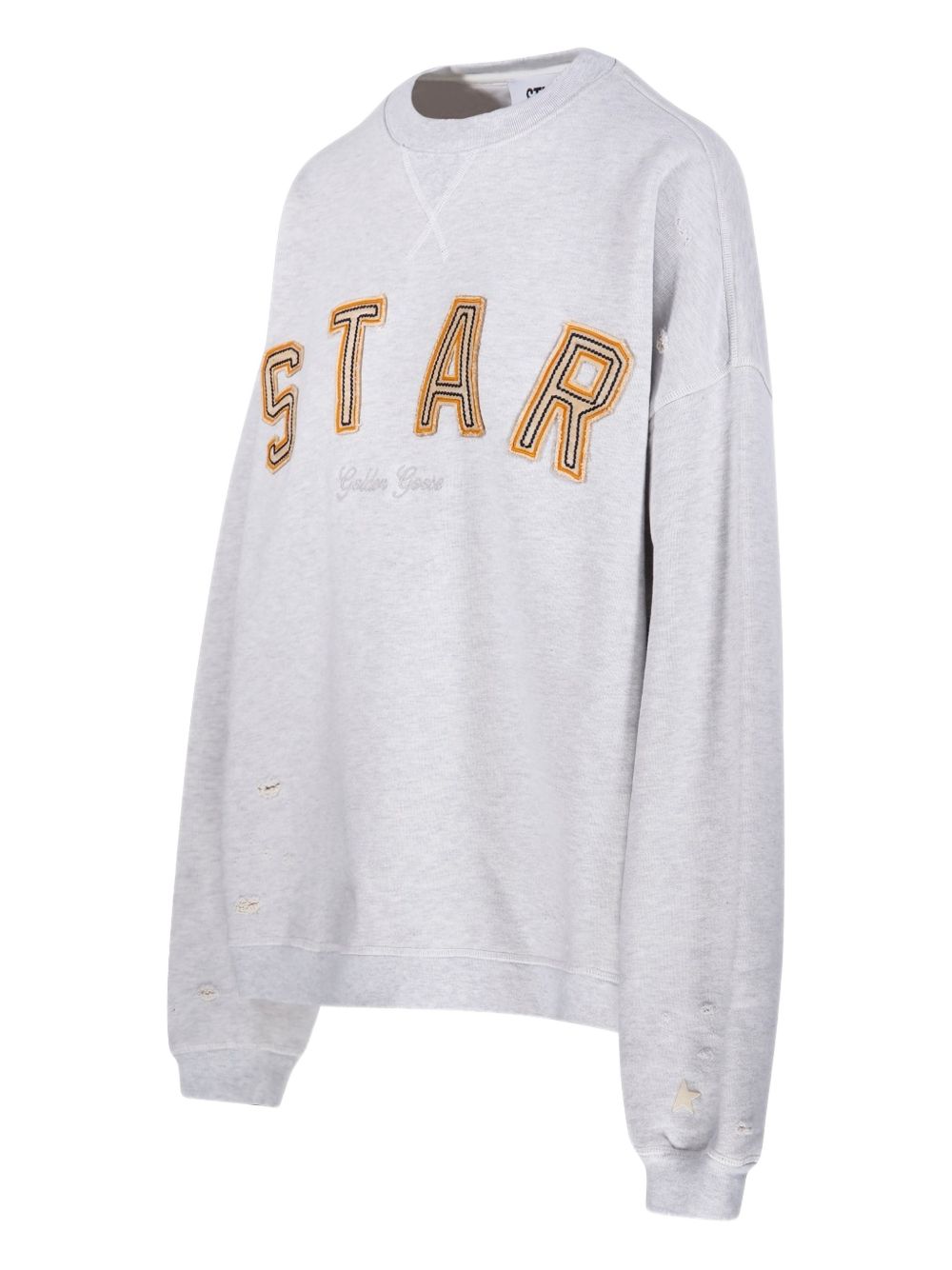 Felpa con applicazione in grigio Golden goose - unisex 