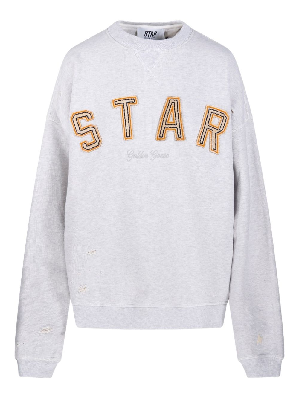 Felpa con applicazione in grigio Golden goose - unisex 