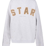 Felpa con applicazione in grigio Golden goose - unisex 