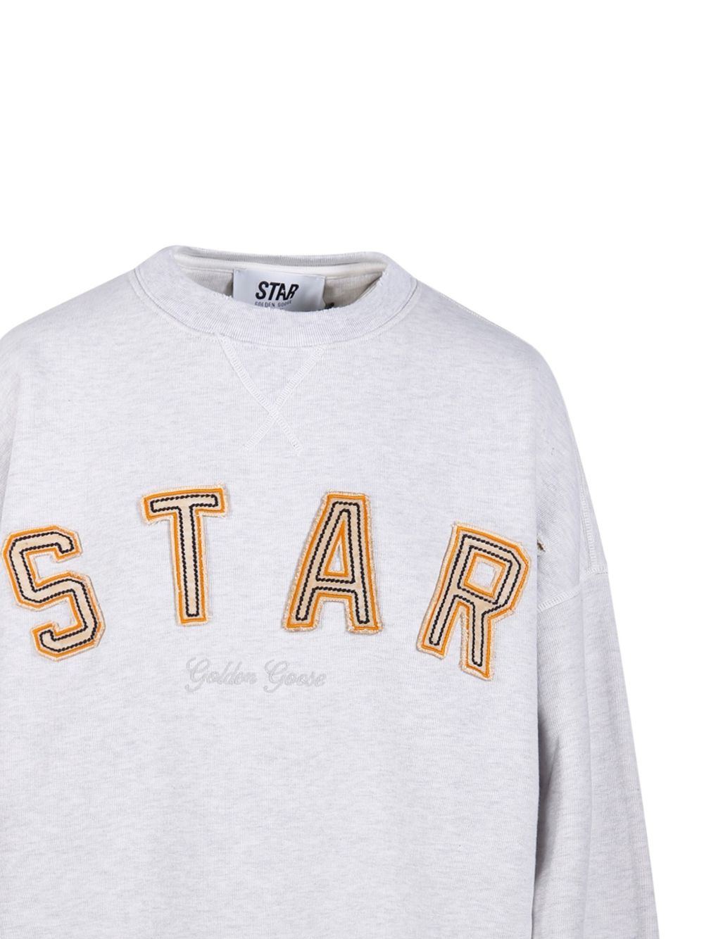 Felpa con applicazione in grigio Golden goose - unisex 
