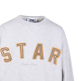 Felpa con applicazione in grigio Golden goose - unisex 