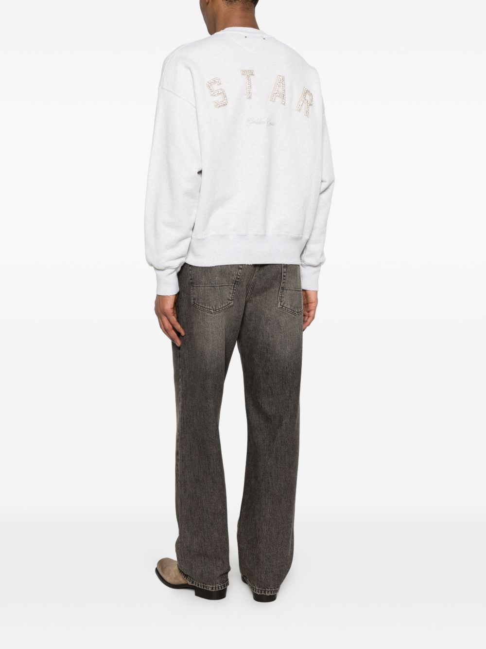 Felpa doppio strato star in bianco Golden goose - unisex 
