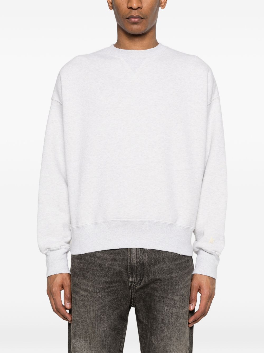 Felpa doppio strato star in bianco Golden goose - unisex 
