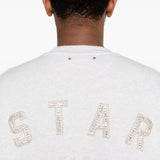 Felpa doppio strato star in bianco Golden goose - unisex 