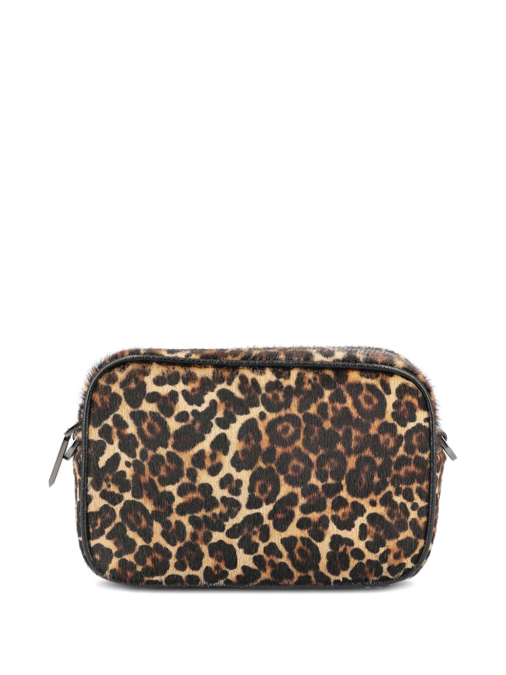 Borsa a tracolla Star mini con stampa leopardata in marrone Golden goose - donna 